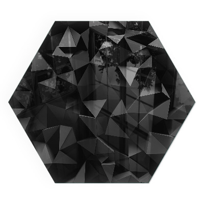 Zeshoekig vloerplaat voor houtkachel Driedimensionaal geometrisch patroon