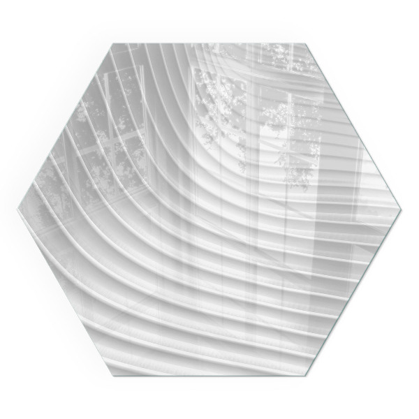 Zeshoekig onderplaat kachel Golven van verfijnde patronen