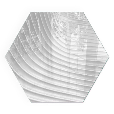 Zeshoekig onderplaat kachel Golven van verfijnde patronen