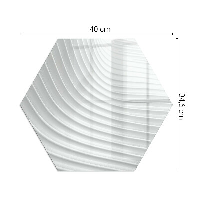 Zeshoekig onderplaat kachel Golven van verfijnde patronen