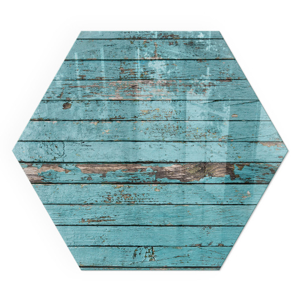 Zeshoekig kachel vloerplaat De rustieke uitstraling van de planken op het product.