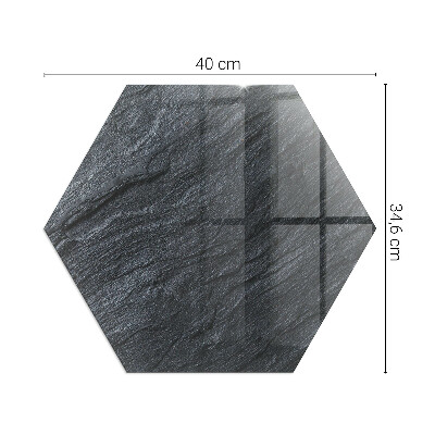 Zeshoekig onderplaat kachel Steenafwerking
