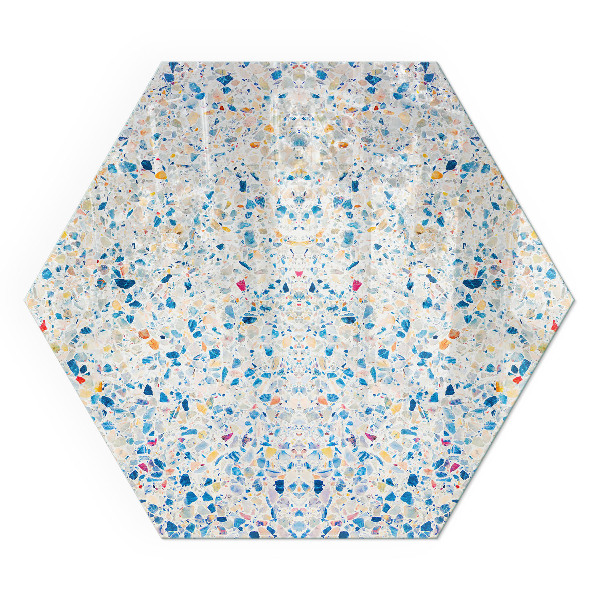 Zeshoekig vloerplaat voor houtkachel Modern design met structuur