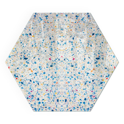 Zeshoekig vloerplaat voor houtkachel Modern design met structuur