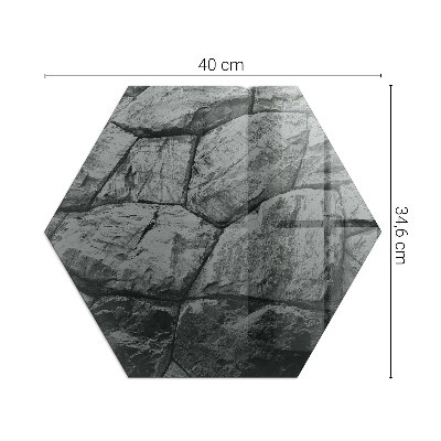 Zeshoekig kachel vloerplaat Natuursteenmotief