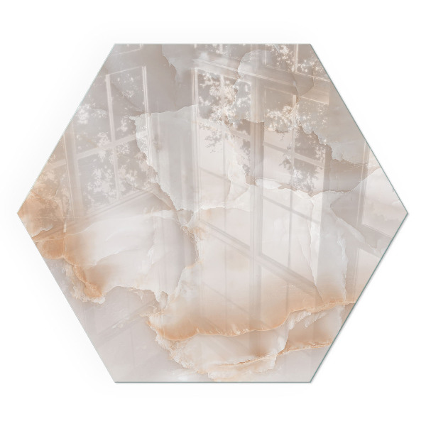 Zeshoekig onderplaat kachel Natuursteenpatroon