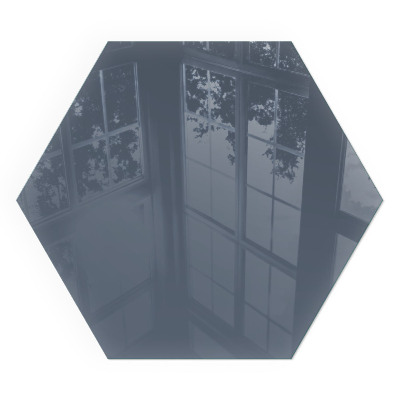 Zeshoekig kachel vloerplaat Kleur Donkerblauw