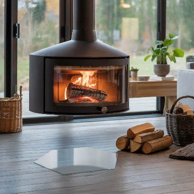 Zeshoekig onderplaat kachel Kleur grijs