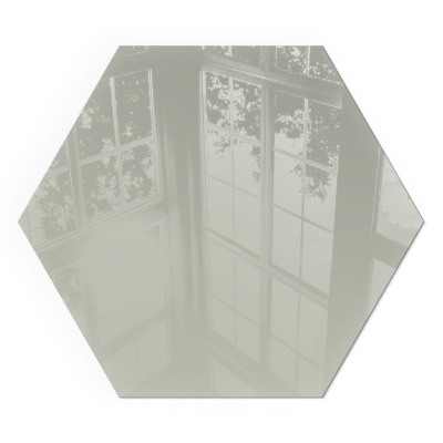 Zeshoekig vloerplaat voor houtkachel Kleur grijsgroen