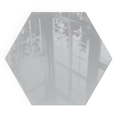 Zeshoekig vloerplaat voor houtkachel Kleur Lichtgrijs