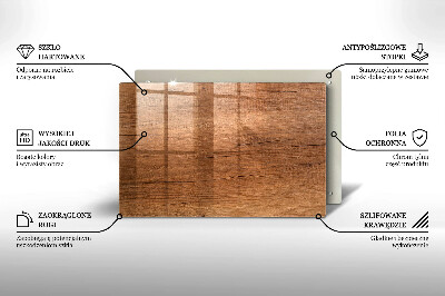 Grafkaars onderzetter rectangular Houtstructuur