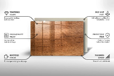 Grafkaars onderzetter rectangular Houtstructuur