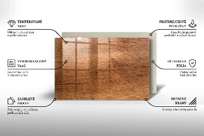 Grafkaars onderzetter rectangular Houtstructuur