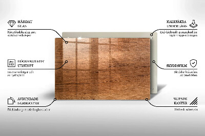 Grafkaars onderzetter rectangular Houtstructuur