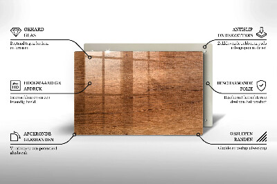 Grafkaars onderzetter rectangular Houtstructuur