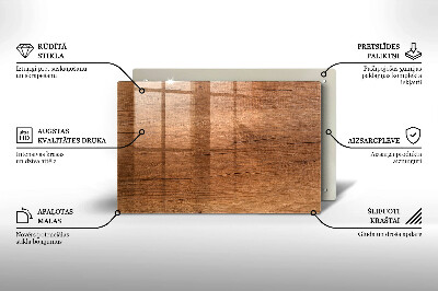 Grafkaars onderzetter rectangular Houtstructuur