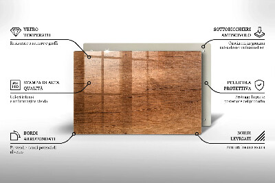 Grafkaars onderzetter rectangular Houtstructuur