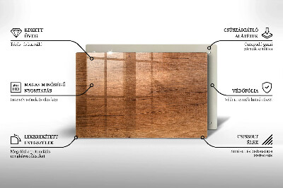 Grafkaars onderzetter rectangular Houtstructuur