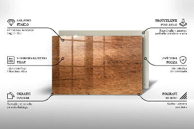 Grafkaars onderzetter rectangular Houtstructuur
