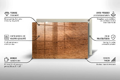 Grafkaars onderzetter rectangular Houtstructuur