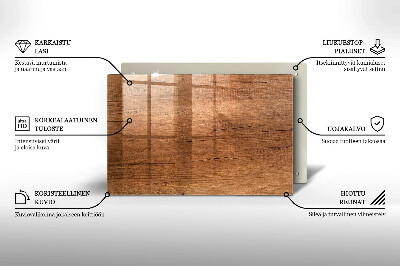 Grafkaars onderzetter rectangular Houtstructuur