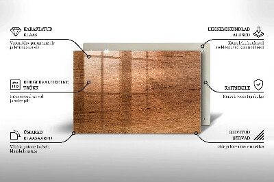 Grafkaars onderzetter rectangular Houtstructuur