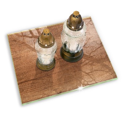 Grafkaars onderzetter rectangular Houtstructuur