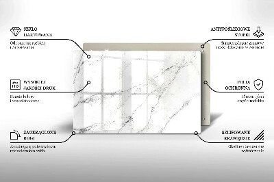 Grafkaars onderzetter rectangular Elegante marmertextuur