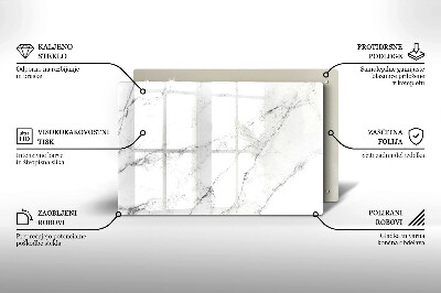 Grafkaars onderzetter rectangular Elegante marmertextuur