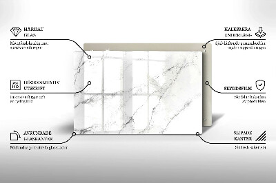 Grafkaars onderzetter rectangular Elegante marmertextuur