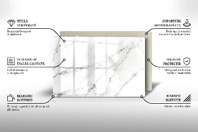 Grafkaars onderzetter rectangular Elegante marmertextuur