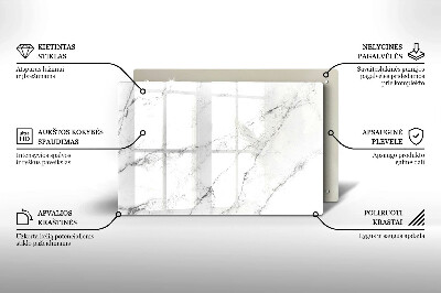 Grafkaars onderzetter rectangular Elegante marmertextuur