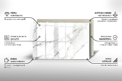 Grafkaars onderzetter rectangular Elegante marmertextuur