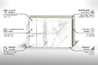 Grafkaars onderzetter rectangular Elegante marmertextuur