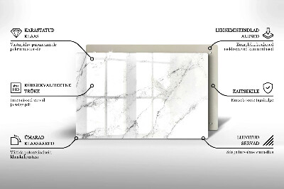 Grafkaars onderzetter rectangular Elegante marmertextuur