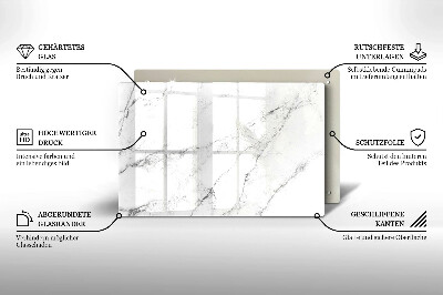 Grafkaars onderzetter rectangular Elegante marmertextuur