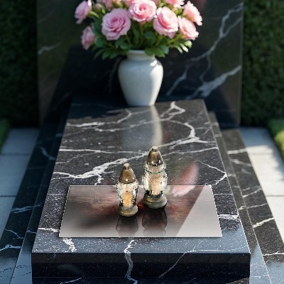 Grafkaars onderzetter rectangular Donker houten bord