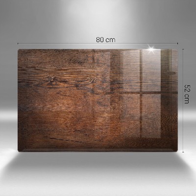 Grafkaars onderzetter rectangular Donker houten bord