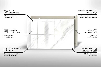 Grafkaars onderzetter rectangular Fijn marmer