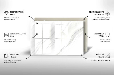 Grafkaars onderzetter rectangular Fijn marmer