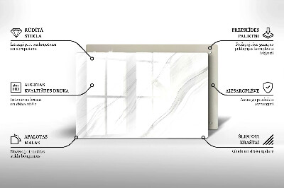 Grafkaars onderzetter rectangular Fijn marmer