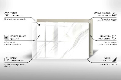 Grafkaars onderzetter rectangular Fijn marmer