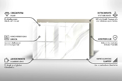 Grafkaars onderzetter rectangular Fijn marmer