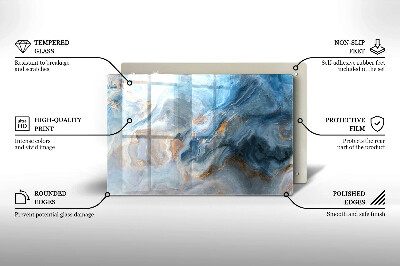 Grafkaars onderzetter rectangular Marmeren textuur