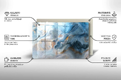 Grafkaars onderzetter rectangular Marmeren textuur