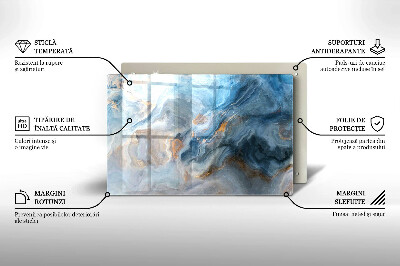 Grafkaars onderzetter rectangular Marmeren textuur