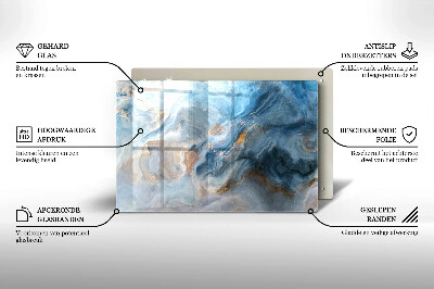 Grafkaars onderzetter rectangular Marmeren textuur