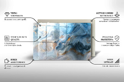 Grafkaars onderzetter rectangular Marmeren textuur