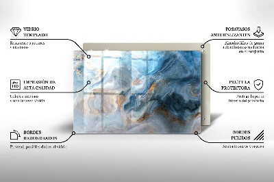 Grafkaars onderzetter rectangular Marmeren textuur