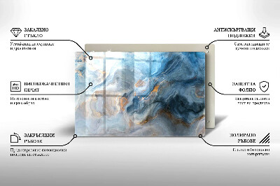 Grafkaars onderzetter rectangular Marmeren textuur